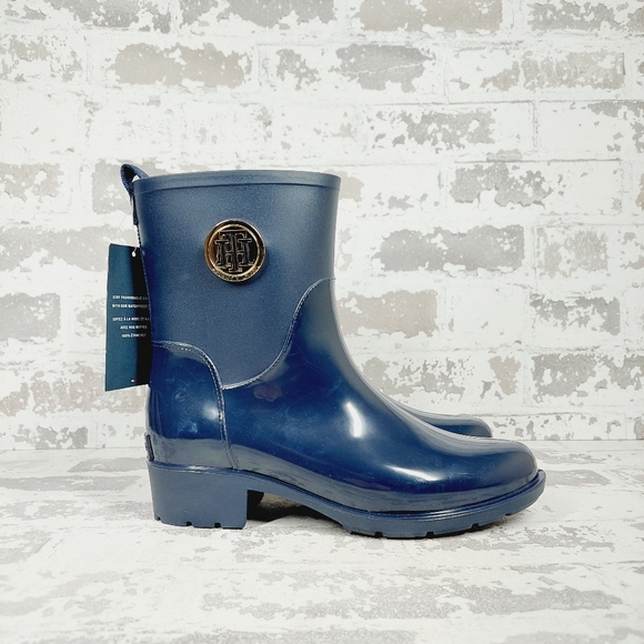 New Tommy Hilfiger Women's Kippa Waterproof Rain Booties M407 - Picture 6 of 12